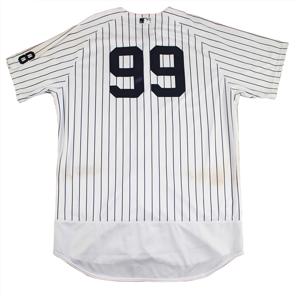 Gameused Aaron Judge Jersey From MLB debut on Steiner Auctions Block