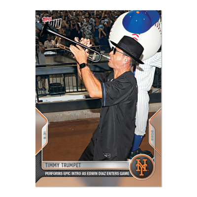 Topps NOW Timmy Trumpet Card Celebrates Diaz Save